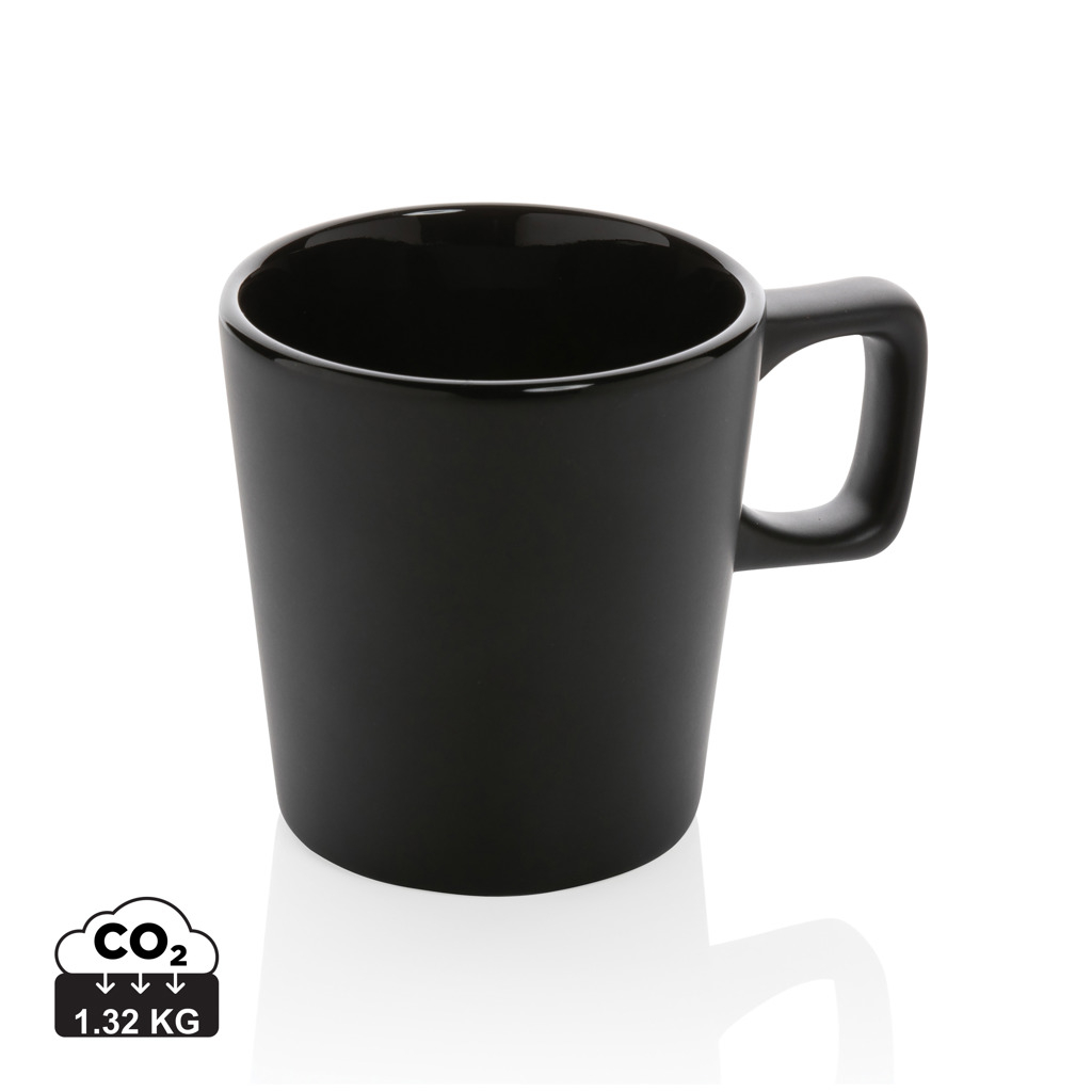 Tasse personnalisée design moderne 300 ml Noir / Noir